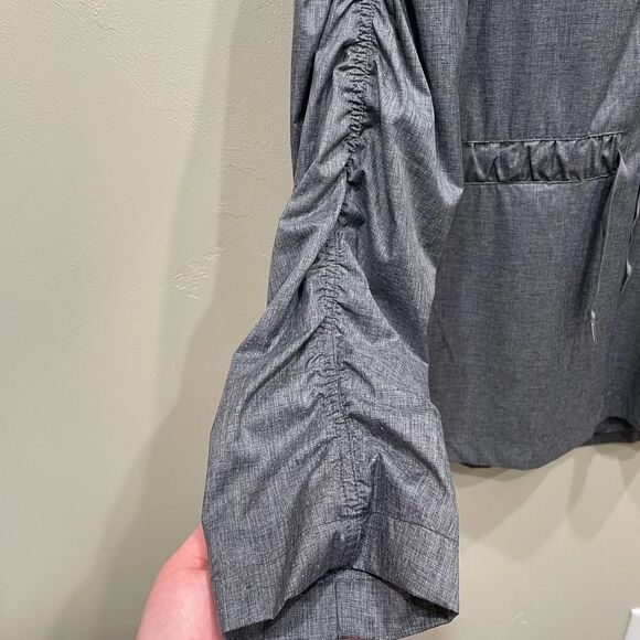 Fabletics Danielle Athletic Gray Pullover Jacket - Size: Large - Picture 7 of 11